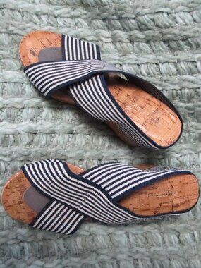 Montego Bay Club Crisscross Cork Wedge Sandals